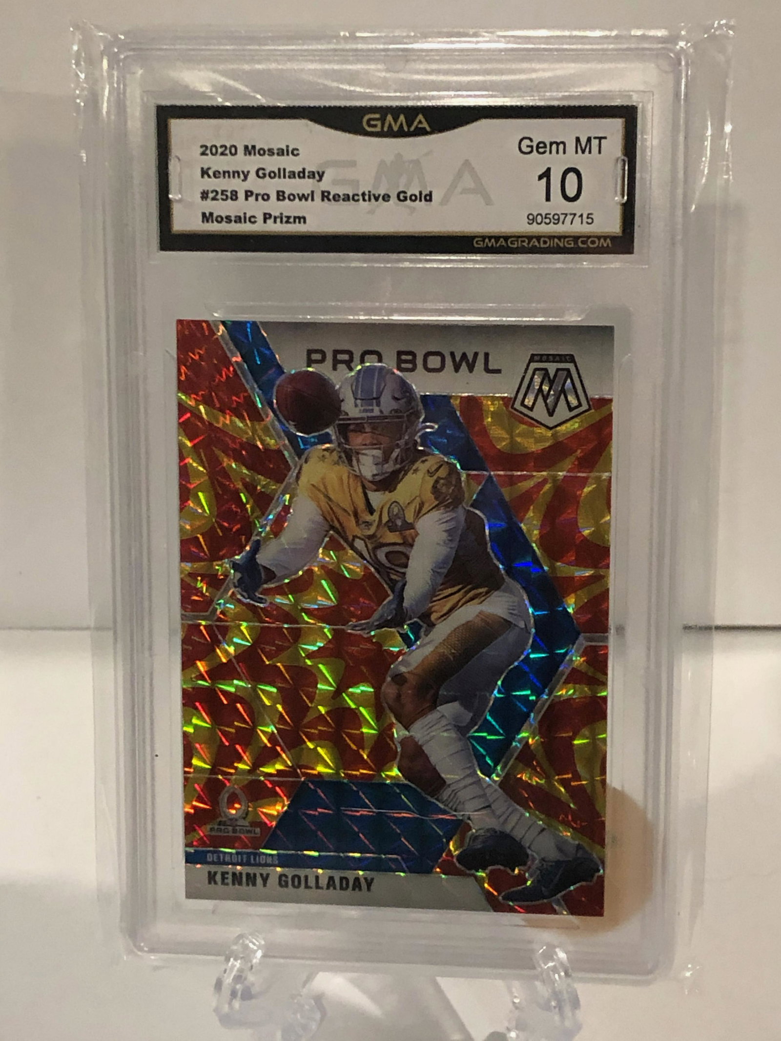 2020 Mosaic Kenny Golladay Prizm GMA 10 (1 of 1)