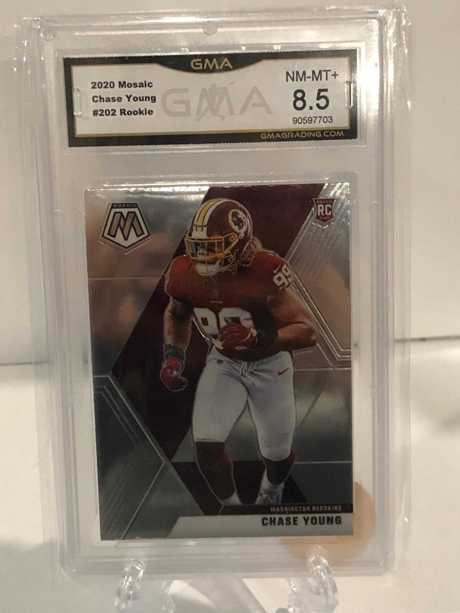 2020 Mosaic Chase Young Rookie GMA 8.5 (1 of 1)