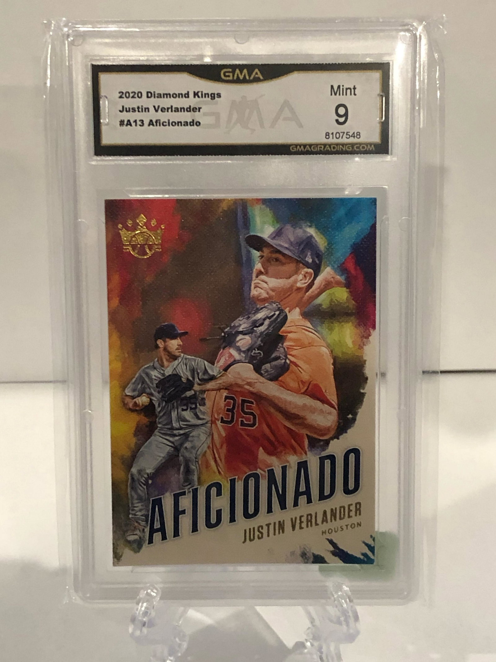 2020 Diamond Kings Justin Verlander Aficionado GMA 9 (1 of 1)