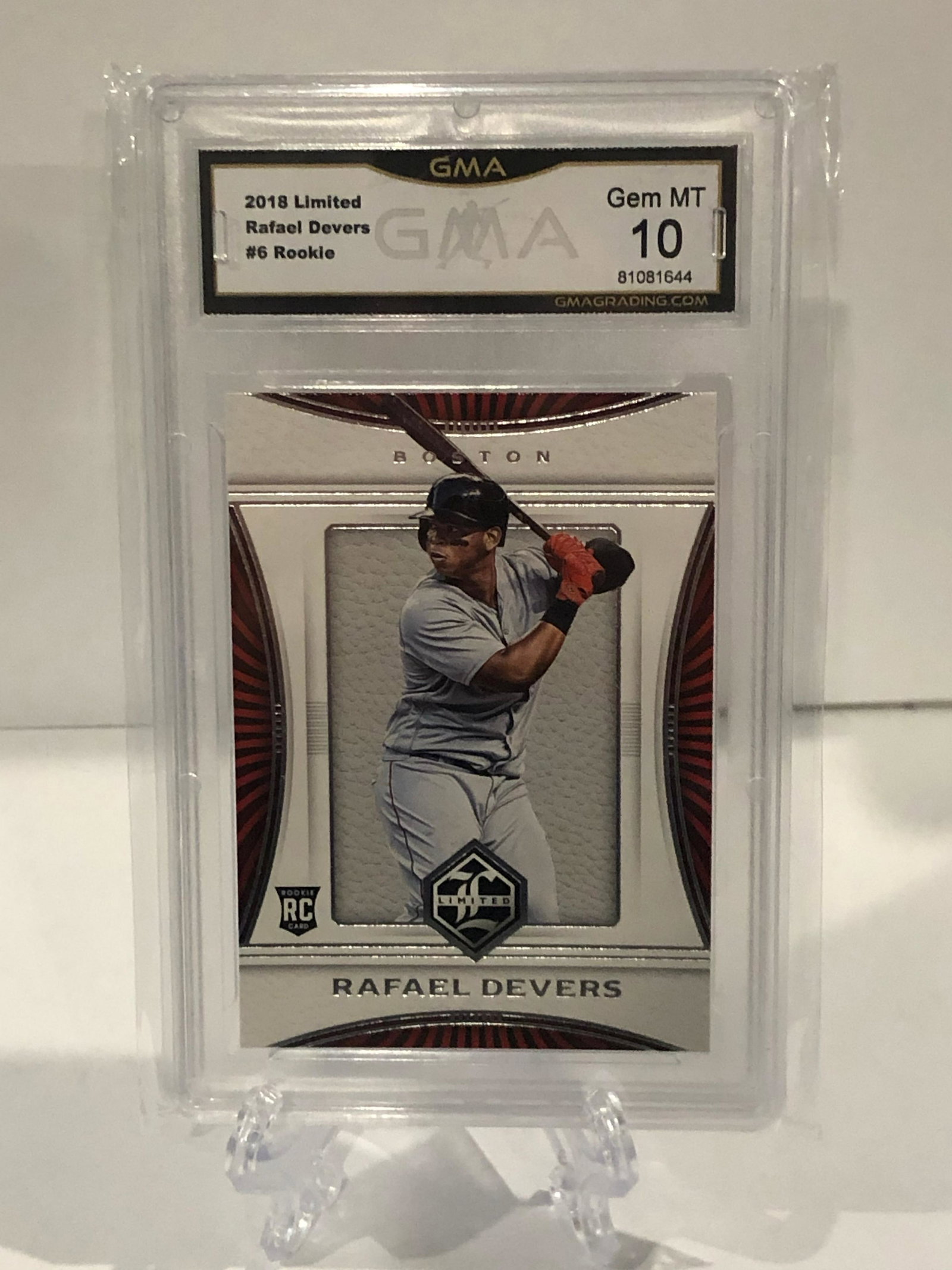 2018 Limited Rafael Devers Rookie GMA 10 (1 of 1)