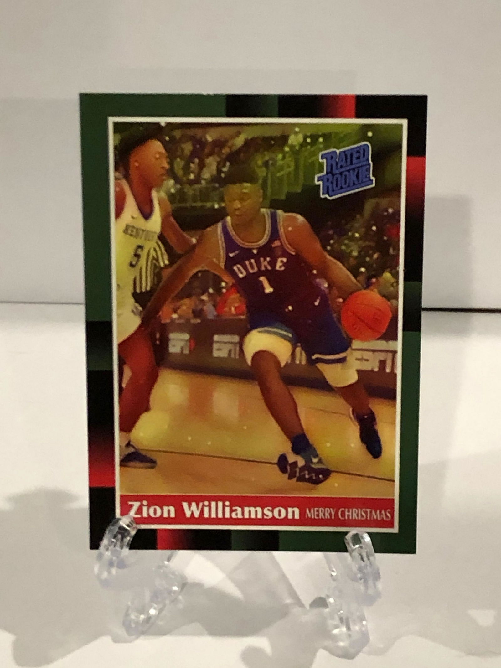 zion williamson rated rookie basketball card duke merry (1 of 1)
