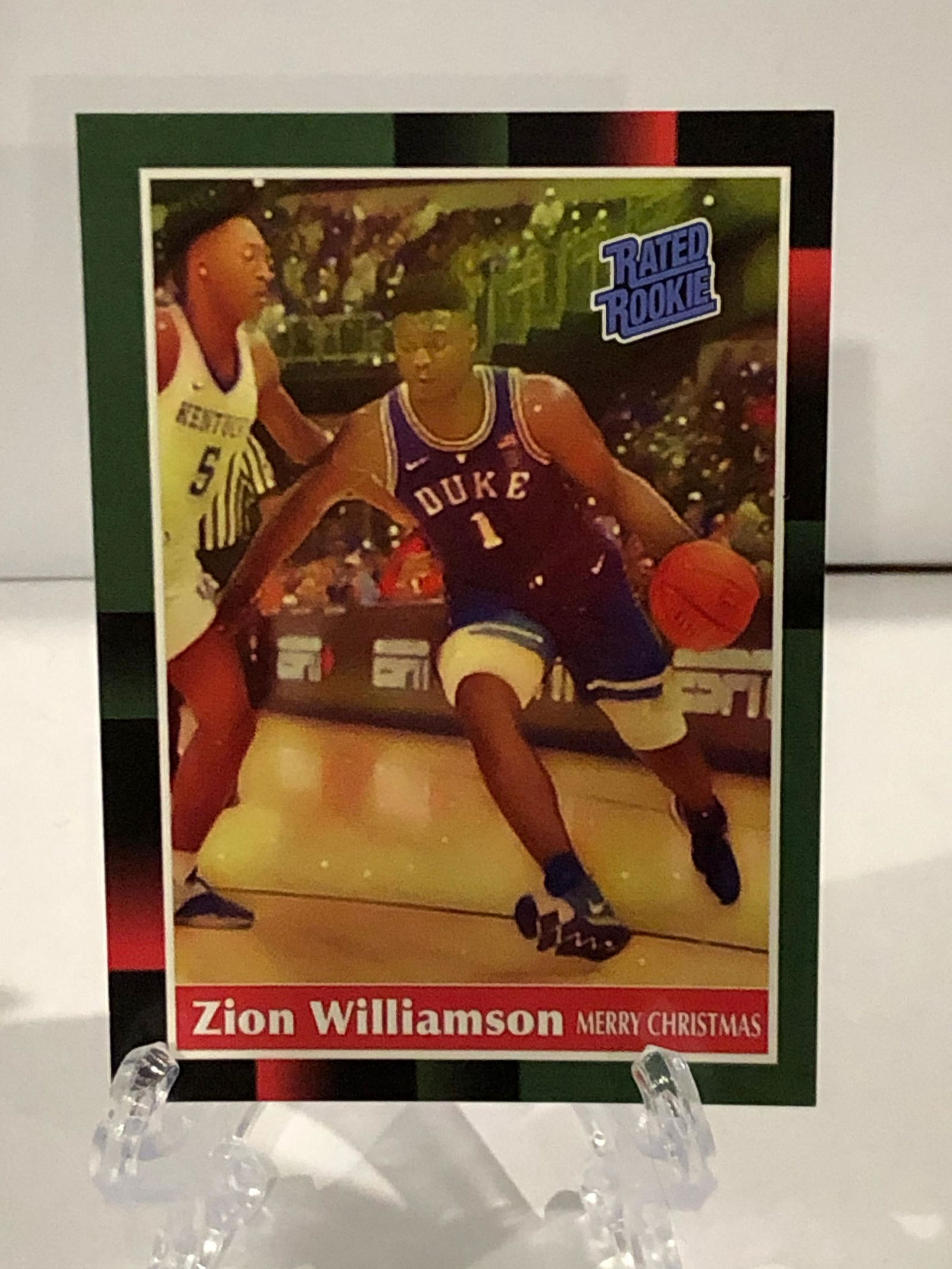 zion williamson rated rookie basketball card duke merry (1 of 1)