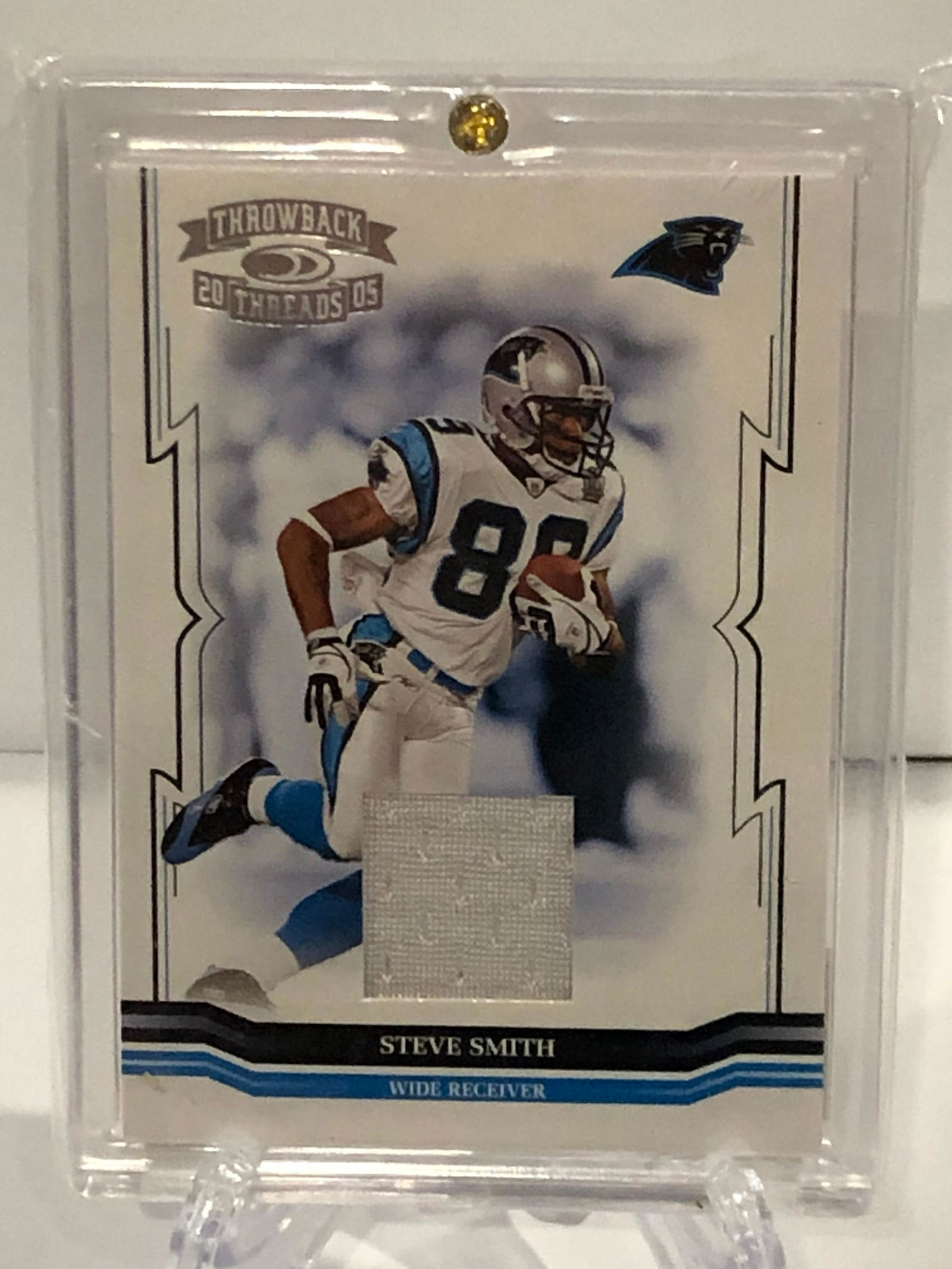throwback steve smith relic foootball cardd (1 of 1)
