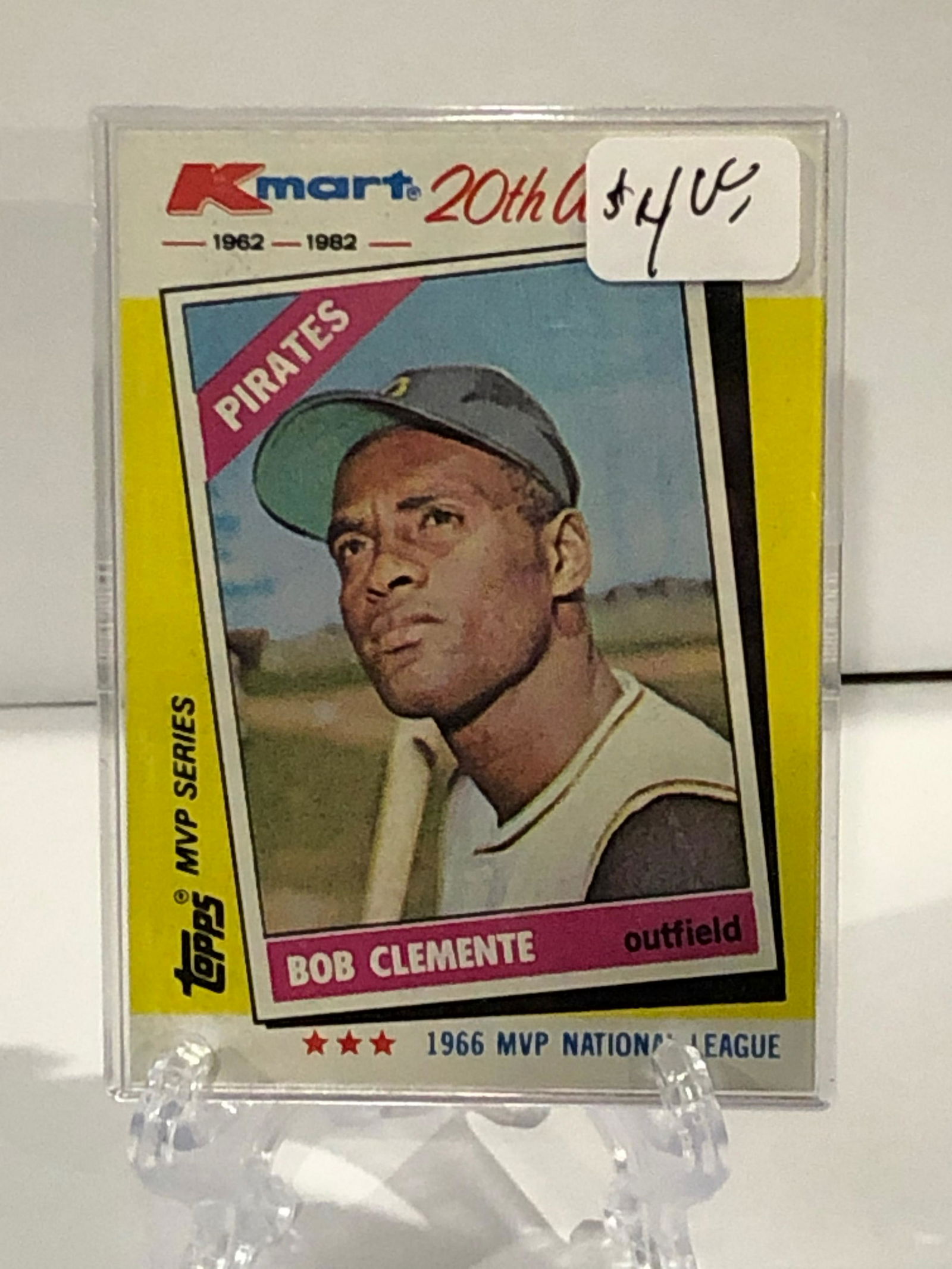 topps bob clemente mvp series baseball card (1 of 1)