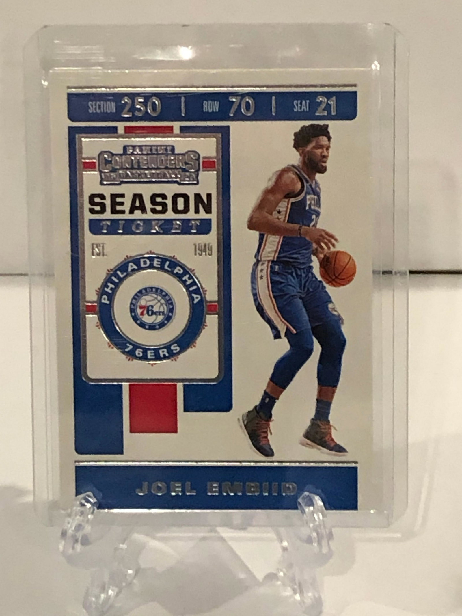 panini contenders season ticket joel embiid 76ers: panini contenders season ticket joel embiid 76ers
