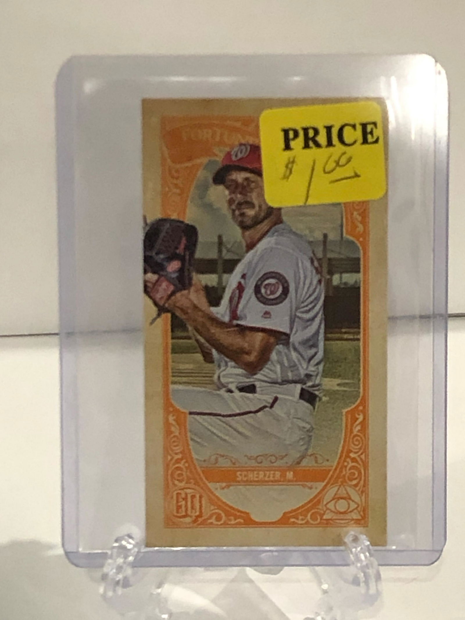 max scherzer nationals baseball card (1 of 1)