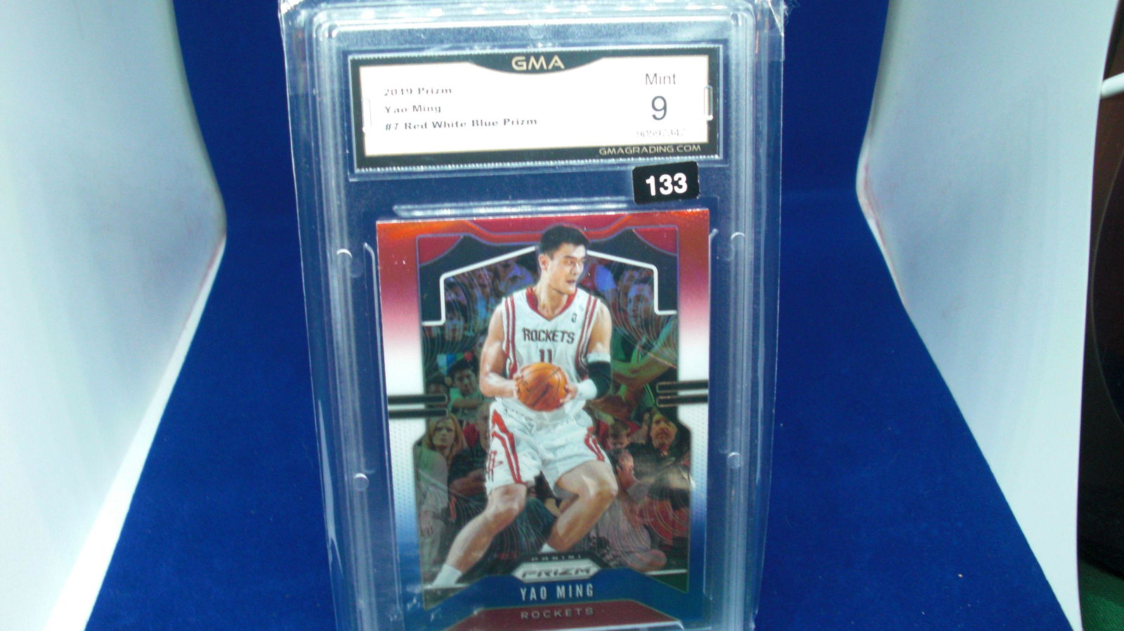 gma graded yao ming mint 9 red white blue prizm (1 of 1)
