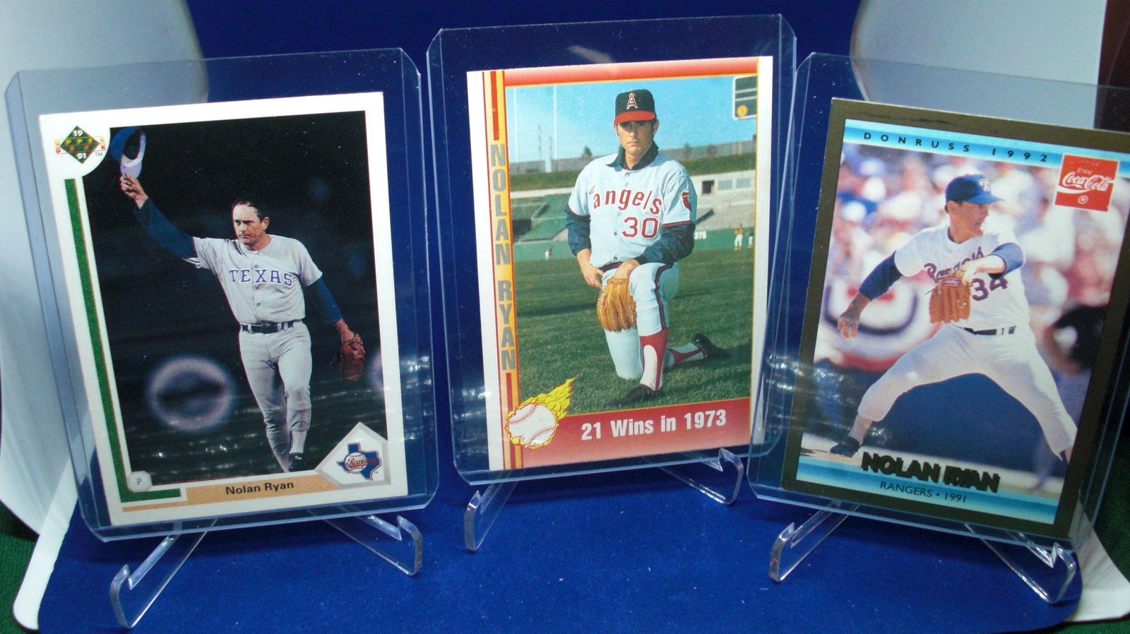 lot of 3 nolan ryan cards (1 of 1)