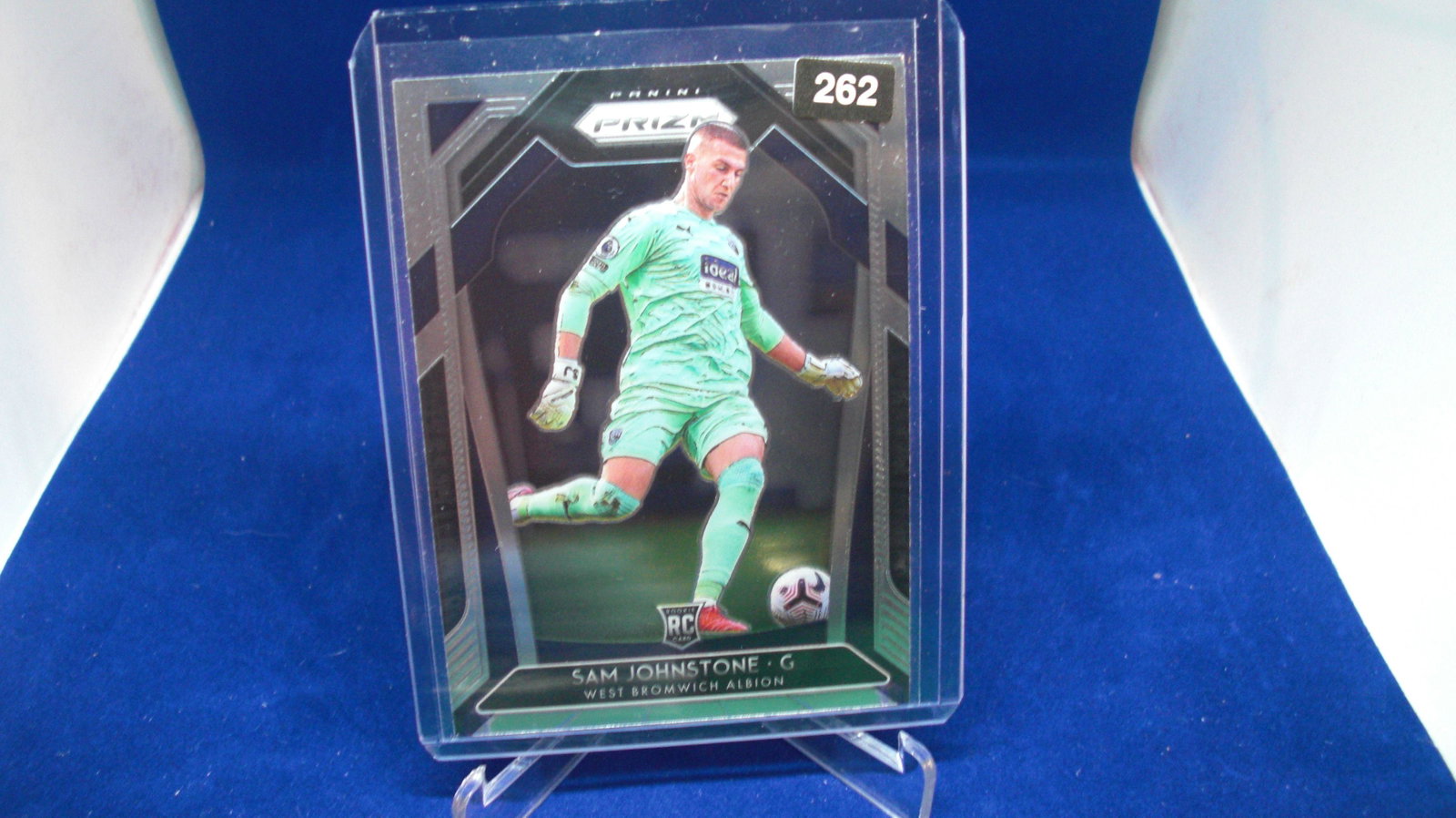 sam johnstone rookie prizm g: in top loader