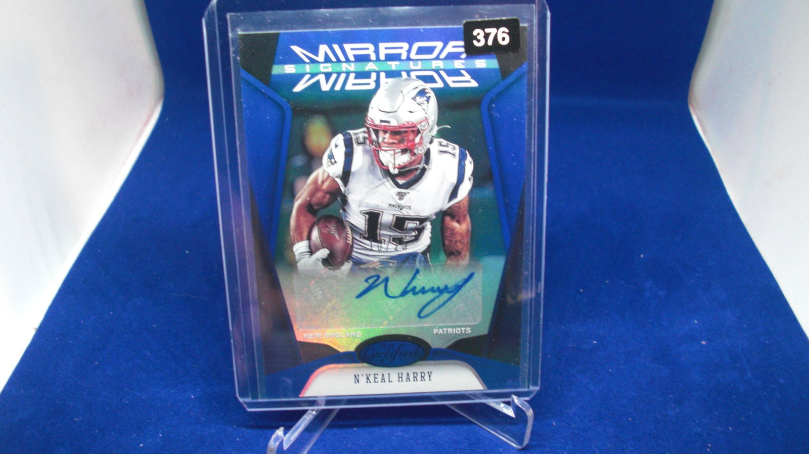 n'leal harry signature mirror card: in top loader