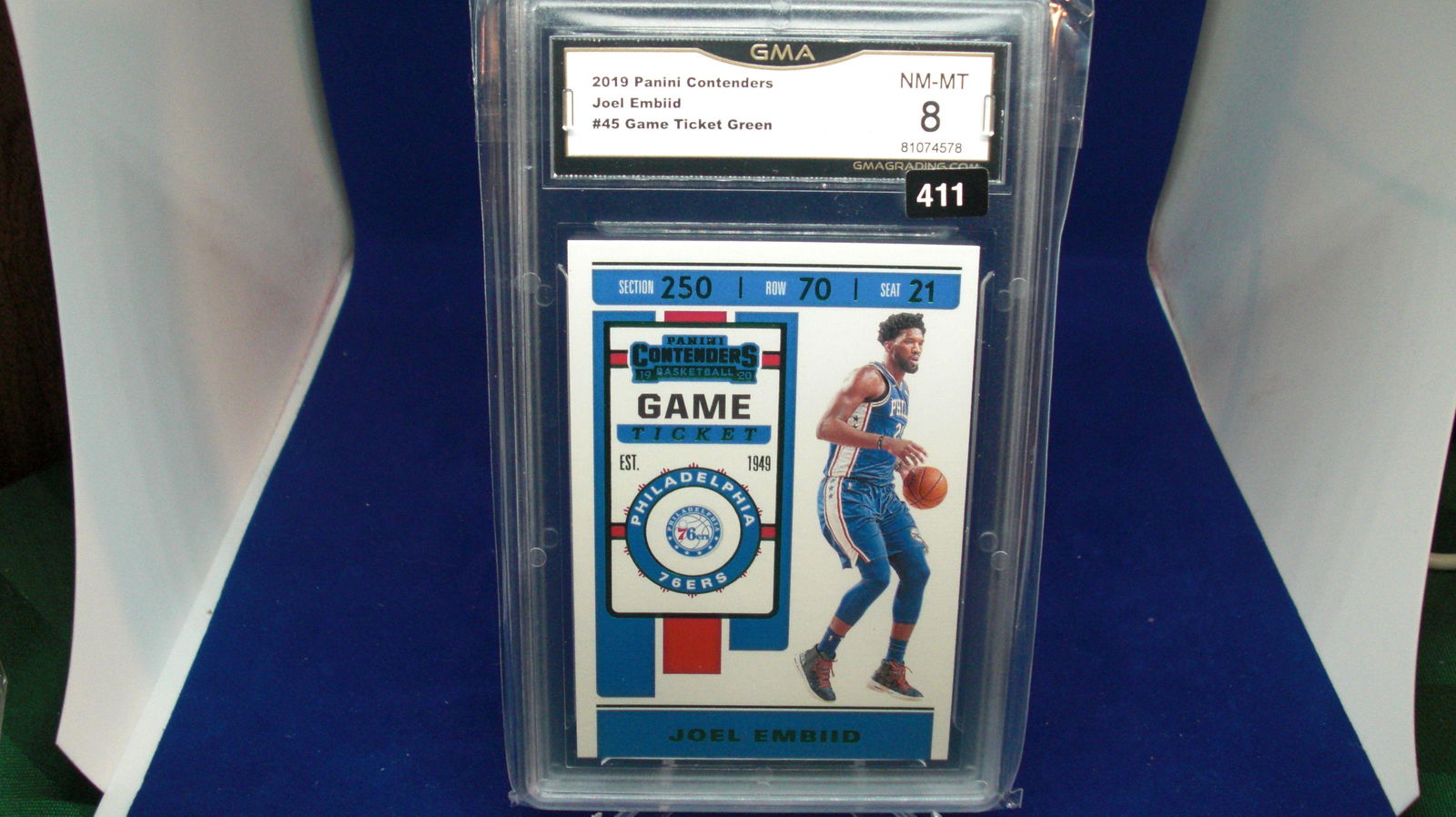 gma graded 2019 joel embiid mint 8 (1 of 1)