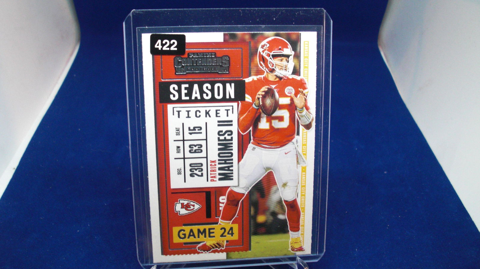 patrick mahomes: in top loader