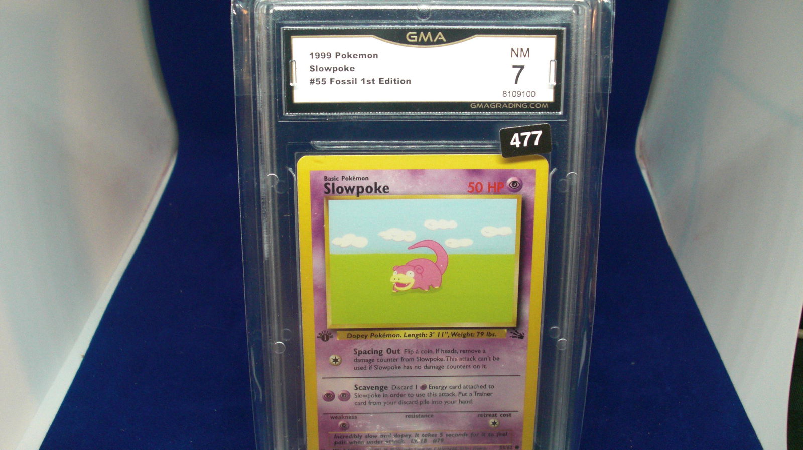 gma graded 1999 pokemon slowpoke mint 7 (1 of 1)