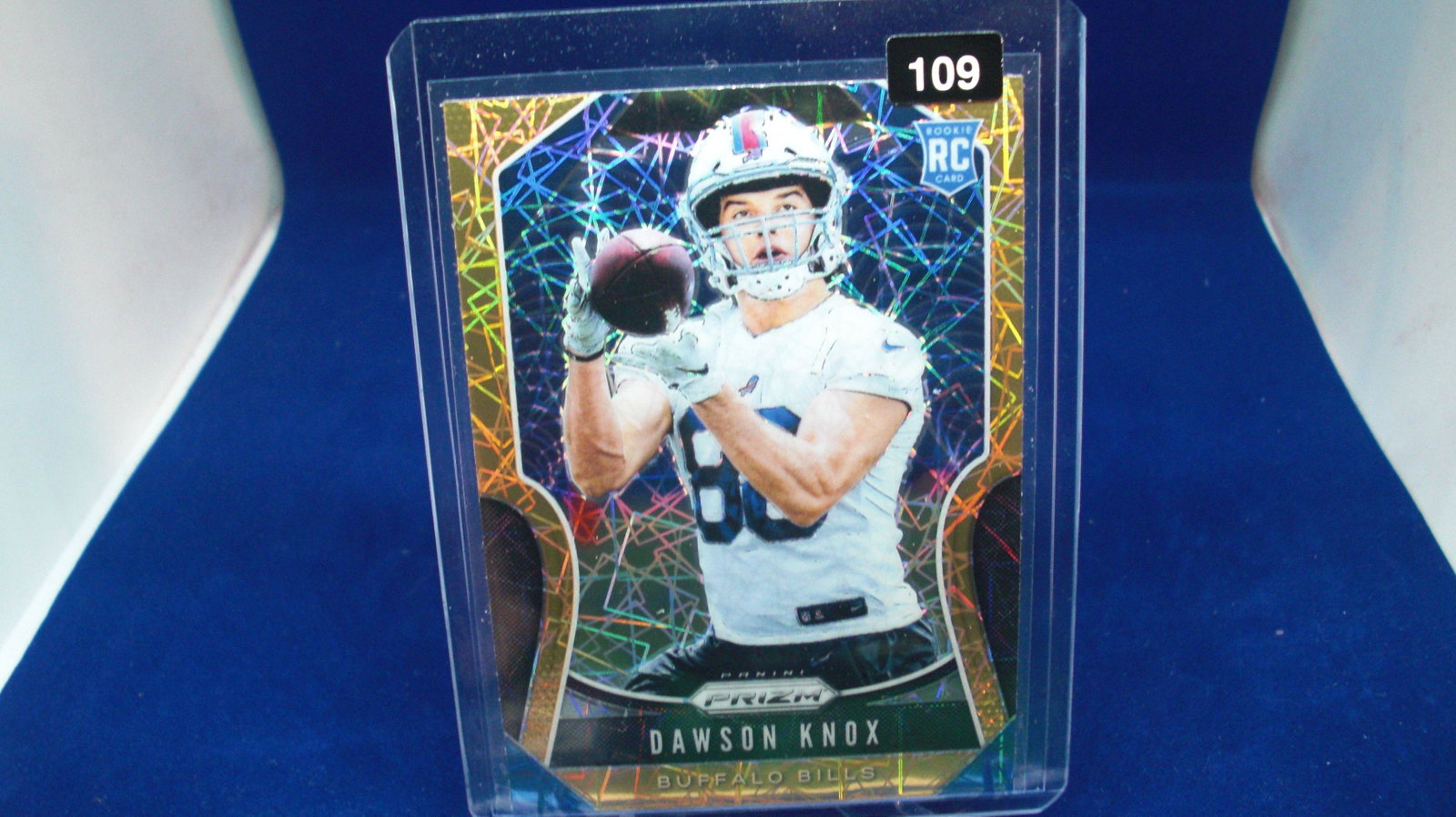 dawson knox prizm rookie: in top loader