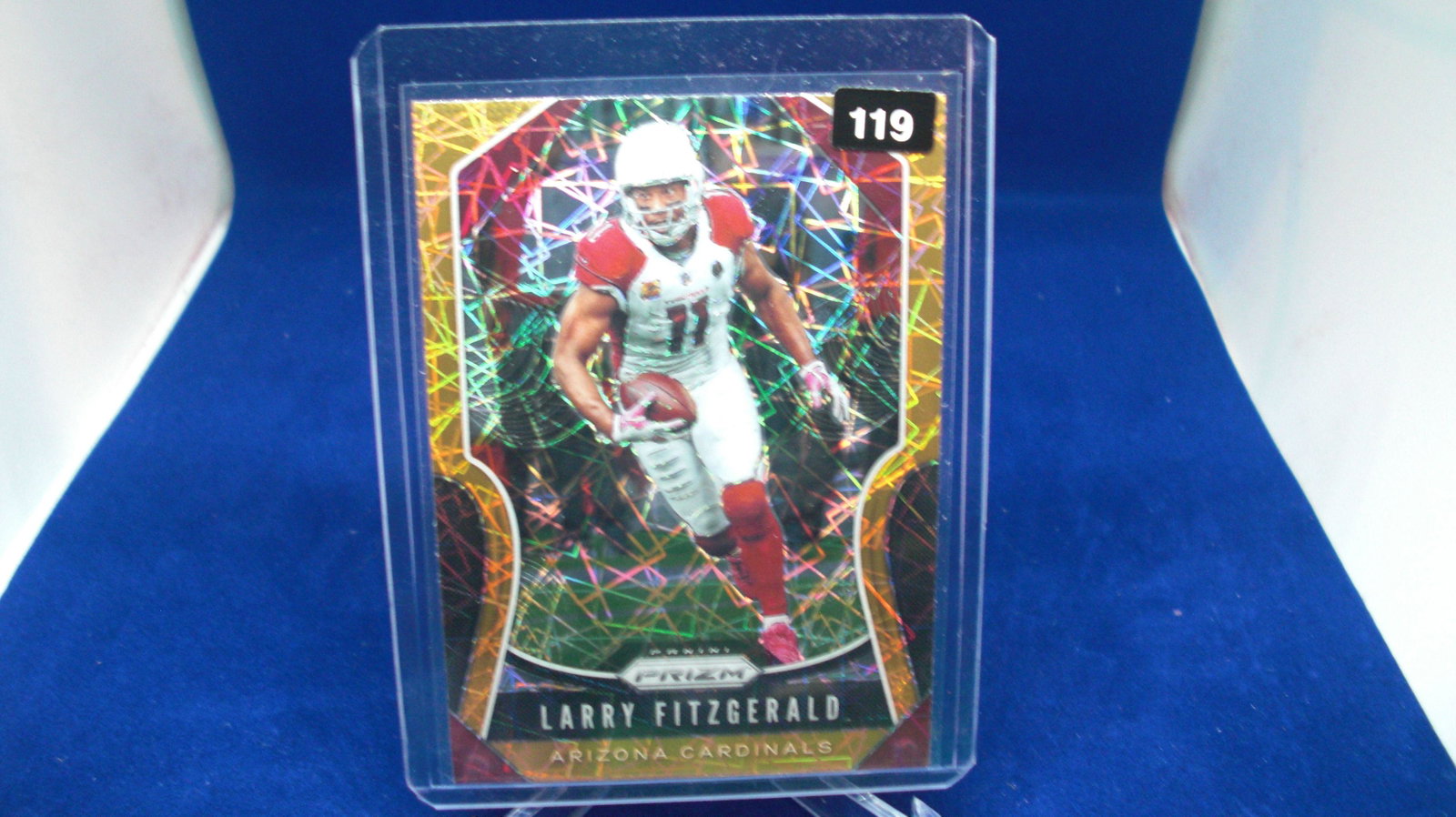 larry fitzgerald prizm: in top loader
