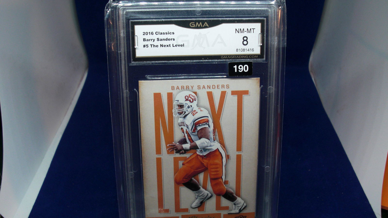 gma graded card 2016 barry sanders mint 8 (1 of 1)