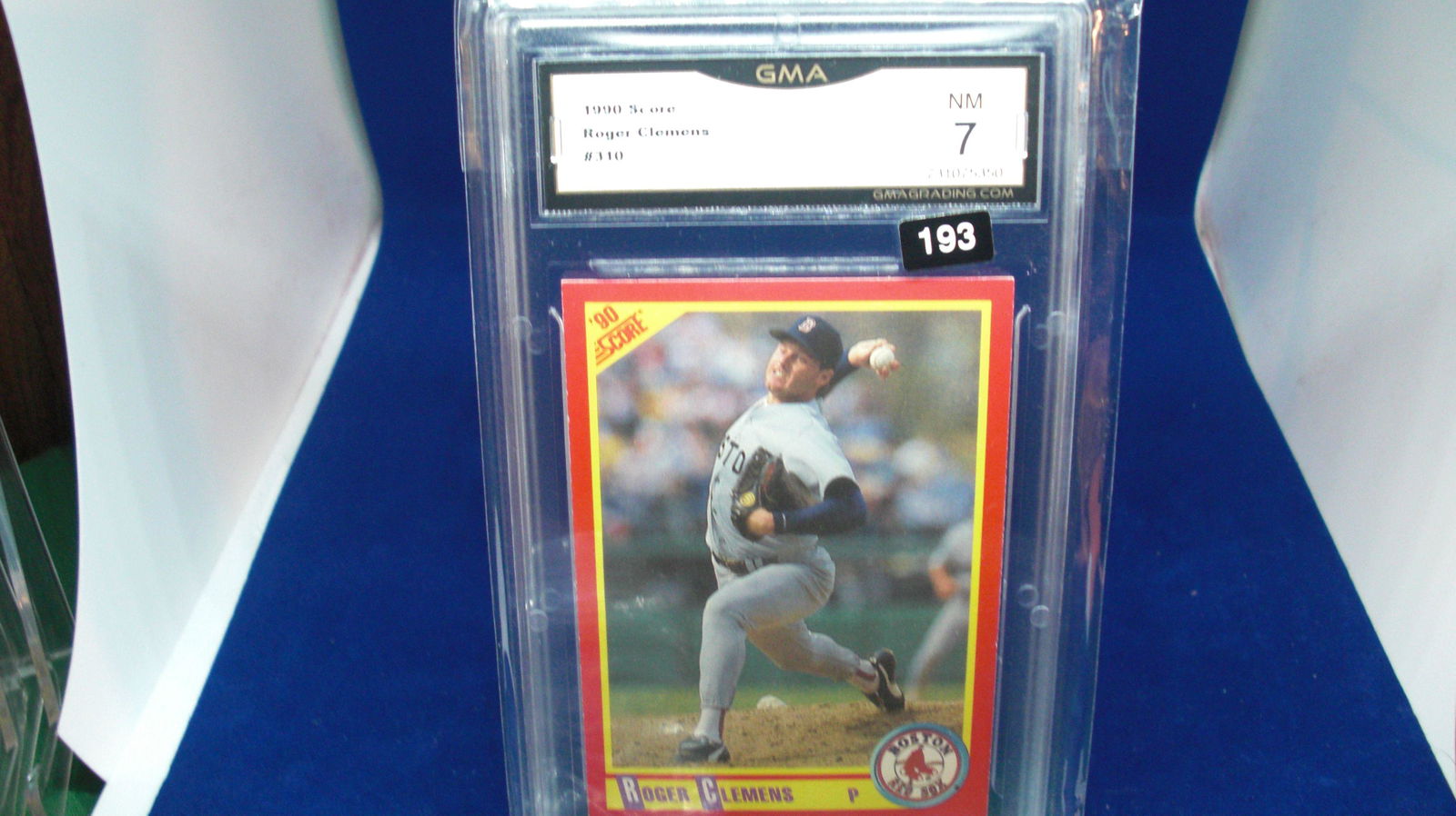 gma graded card 1990 roger clemens mint 7 (1 of 1)