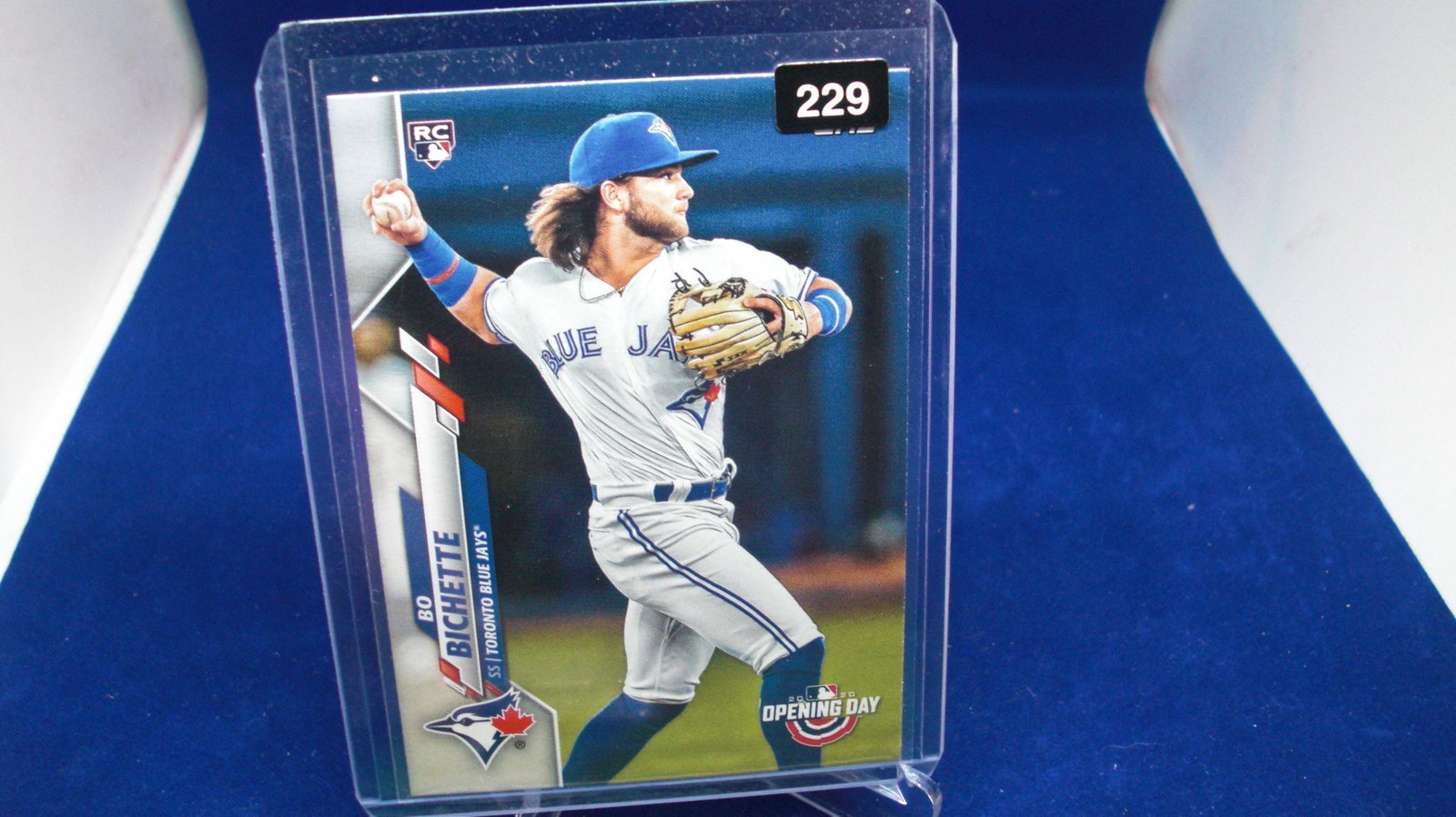 bo bichette rookie: in top loader