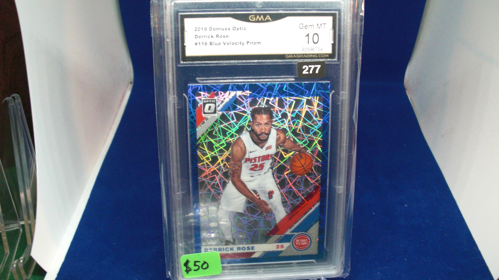 gma graded 2019 derrick rose blue velocity mint 10 (1 of 1)