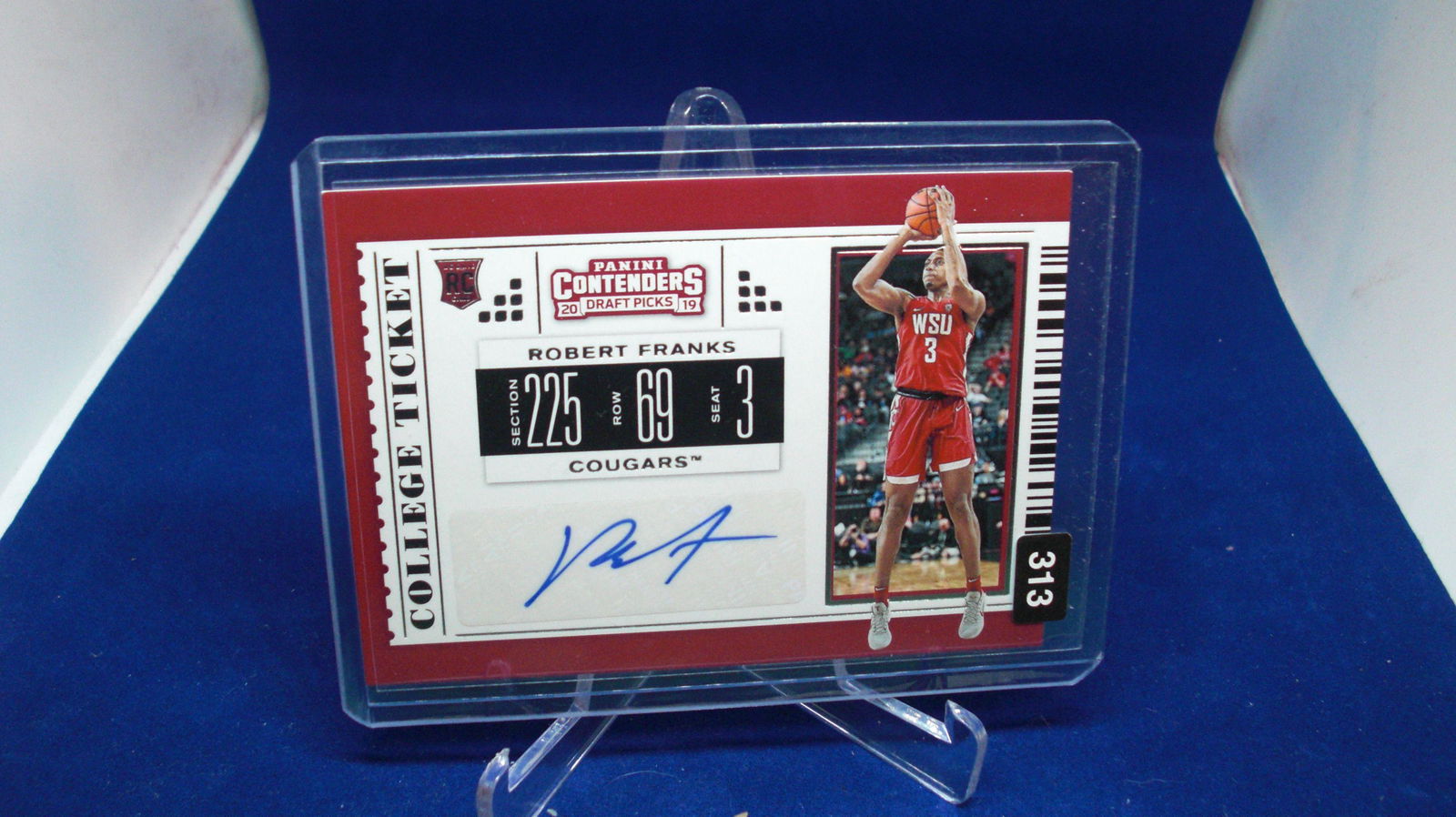 robert franks auto: in top loader