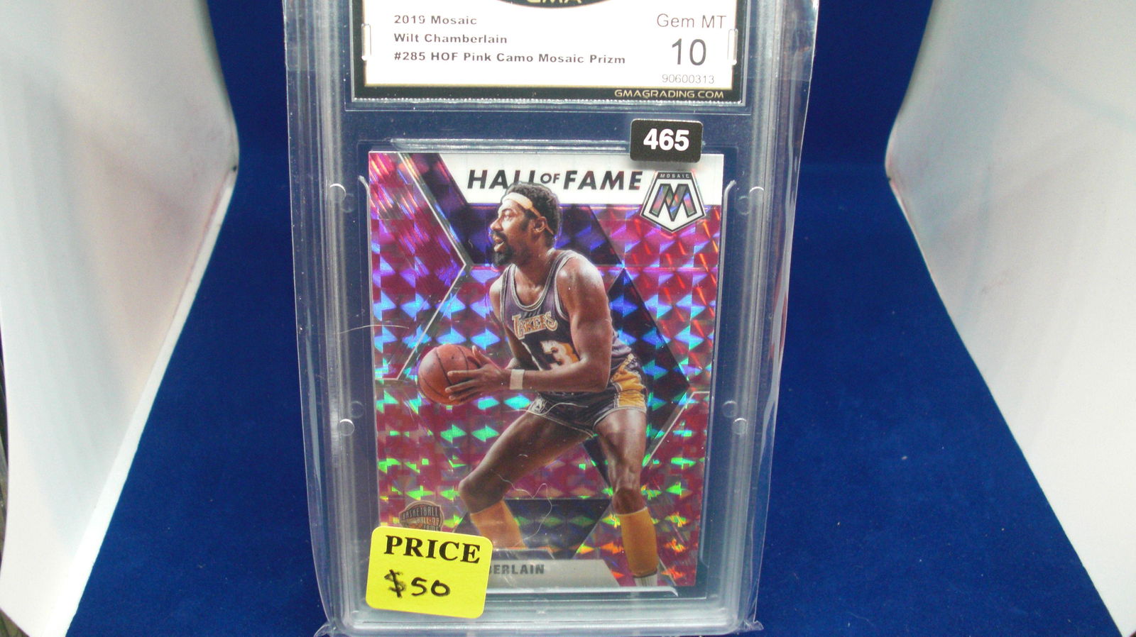gma graded 2019 wilt chamberlain pink cameo mint 10 (1 of 1)