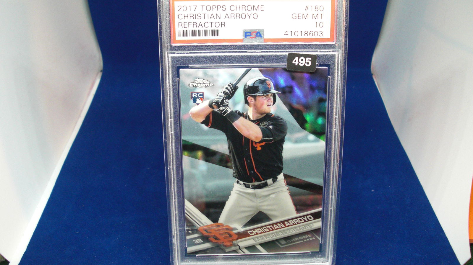 psa 2017 christian arroyo refractor mint 10 rookie (1 of 1)