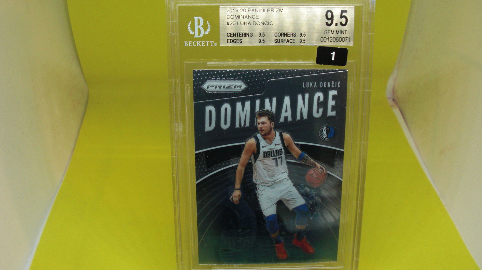 beckett graded 2019/20 luka doncic mint 9.5 (1 of 1)