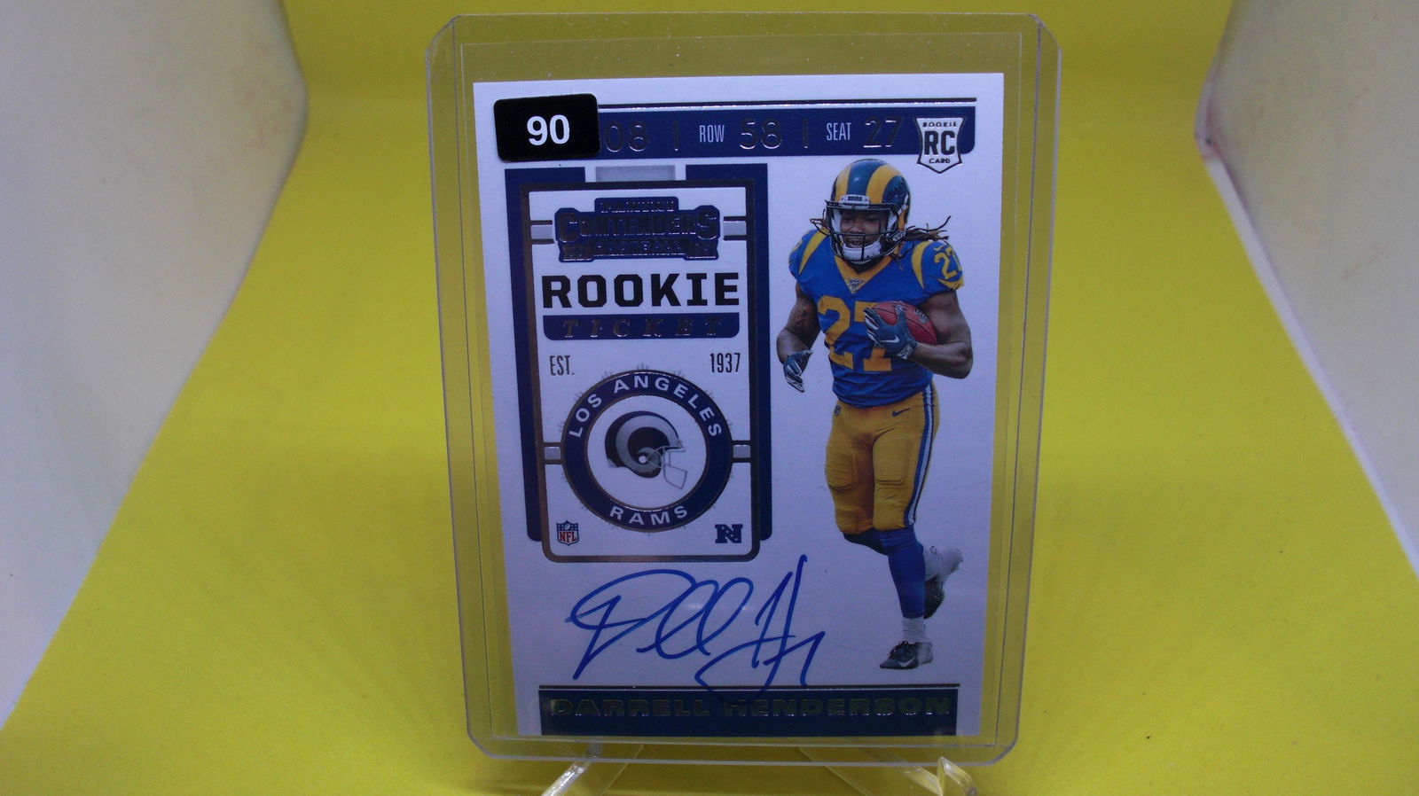 darrell henderson signature rookie (1 of 1)