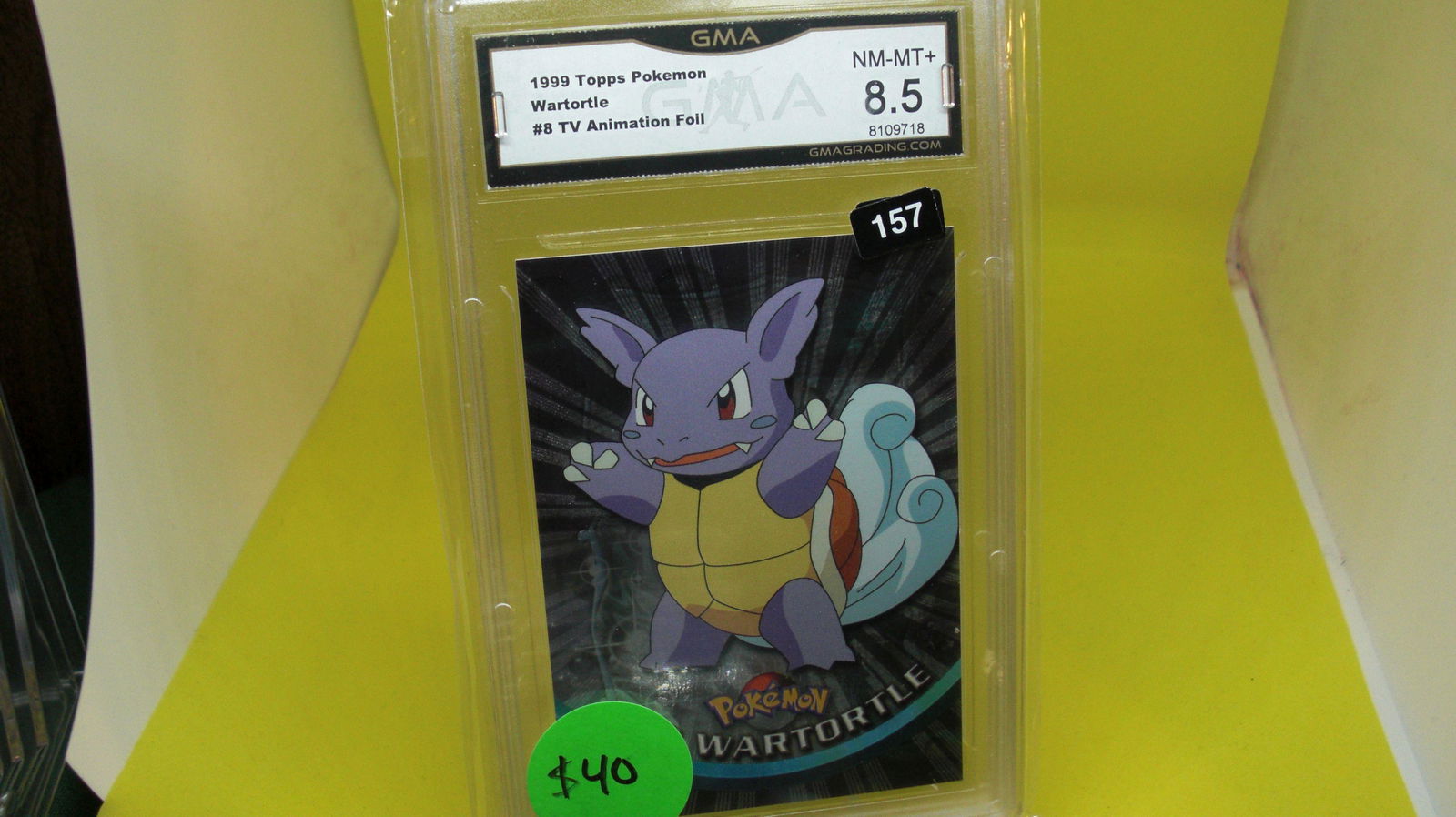 gma graded 1999 pokemon wartortle mint 8.5 (1 of 1)