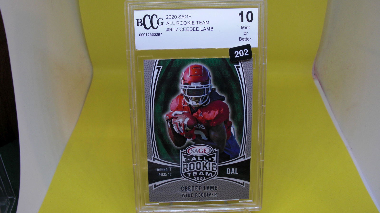 beckett graded 2020 ceedee lamb rookie mint 10 (1 of 1)
