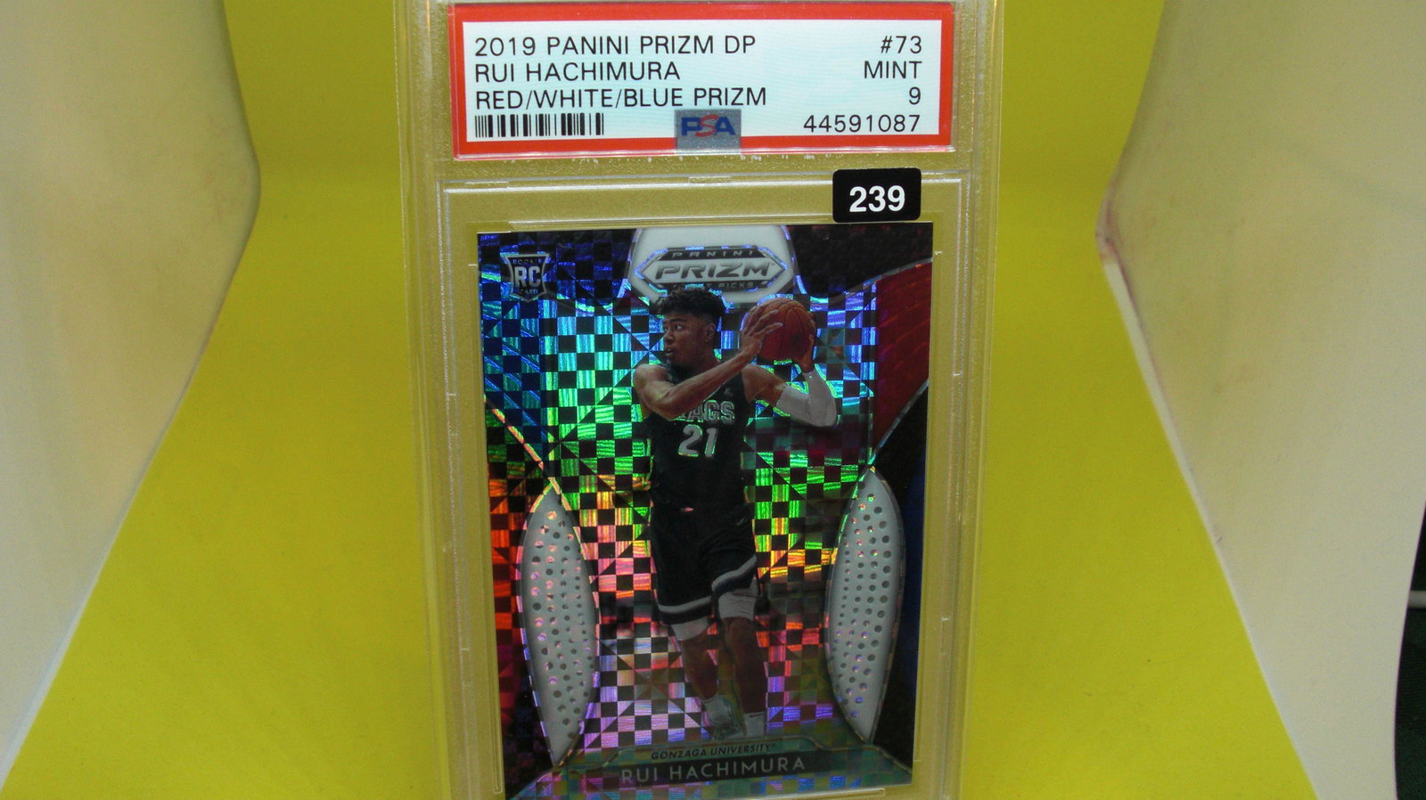 psa graded 2019 rui hachimura rookie red/white/blue (1 of 1)