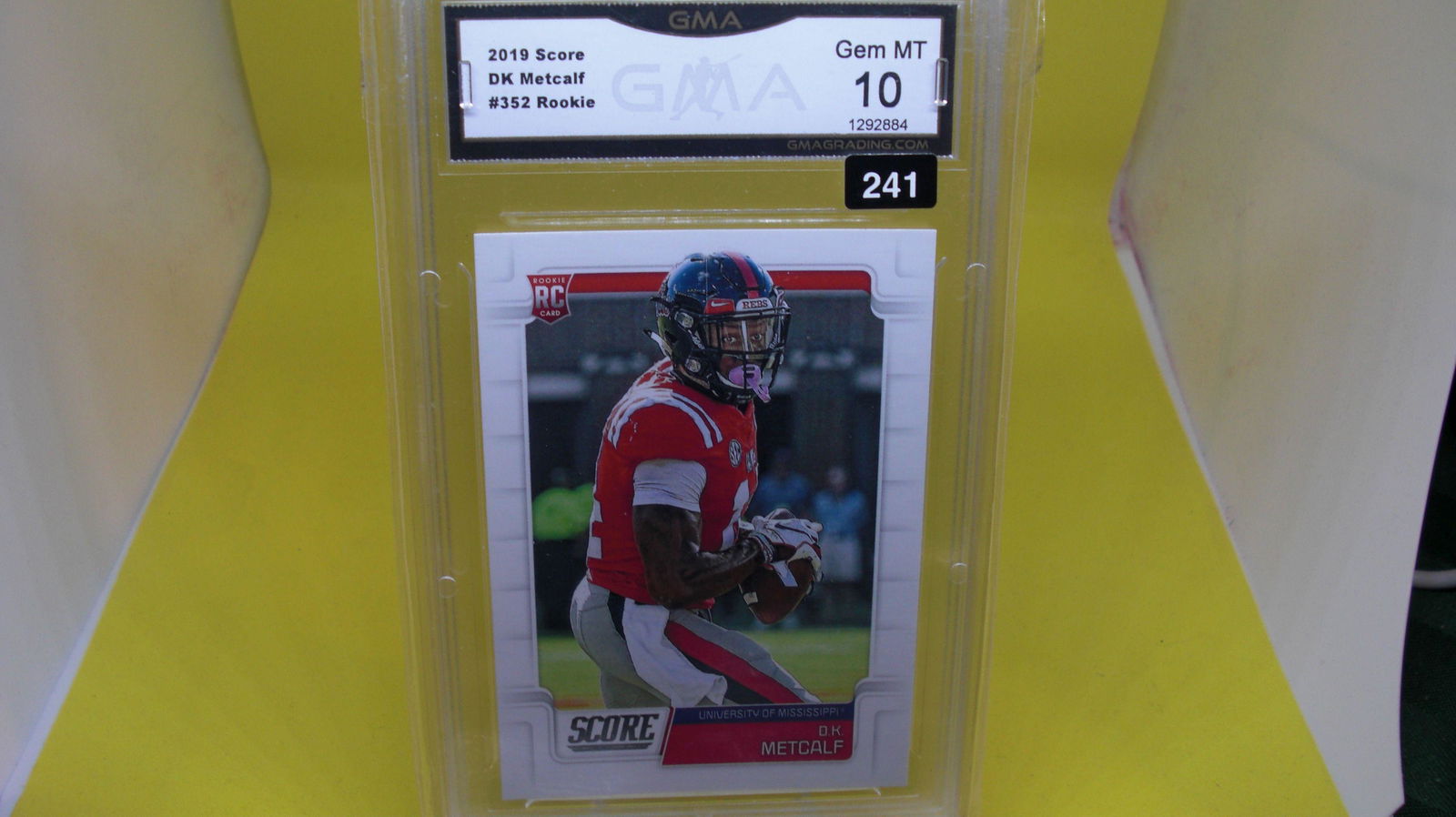 gma graded 2019 dk metcalf rookie mint 10 (1 of 1)
