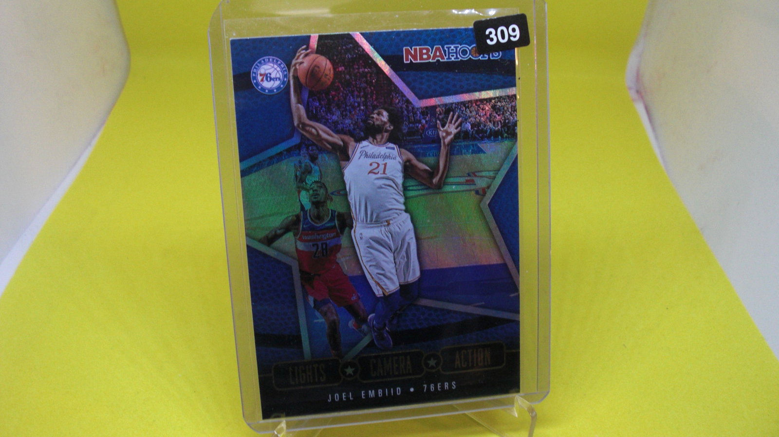 joel embiid lights camera action: in top loader