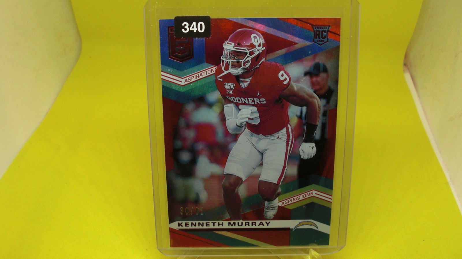 kenneth murray #30/91 elite rookie: in top loader