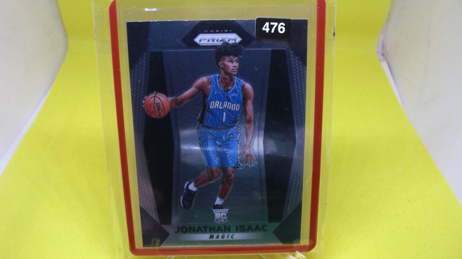 jonathan isaac rookie prizm: in top loader
