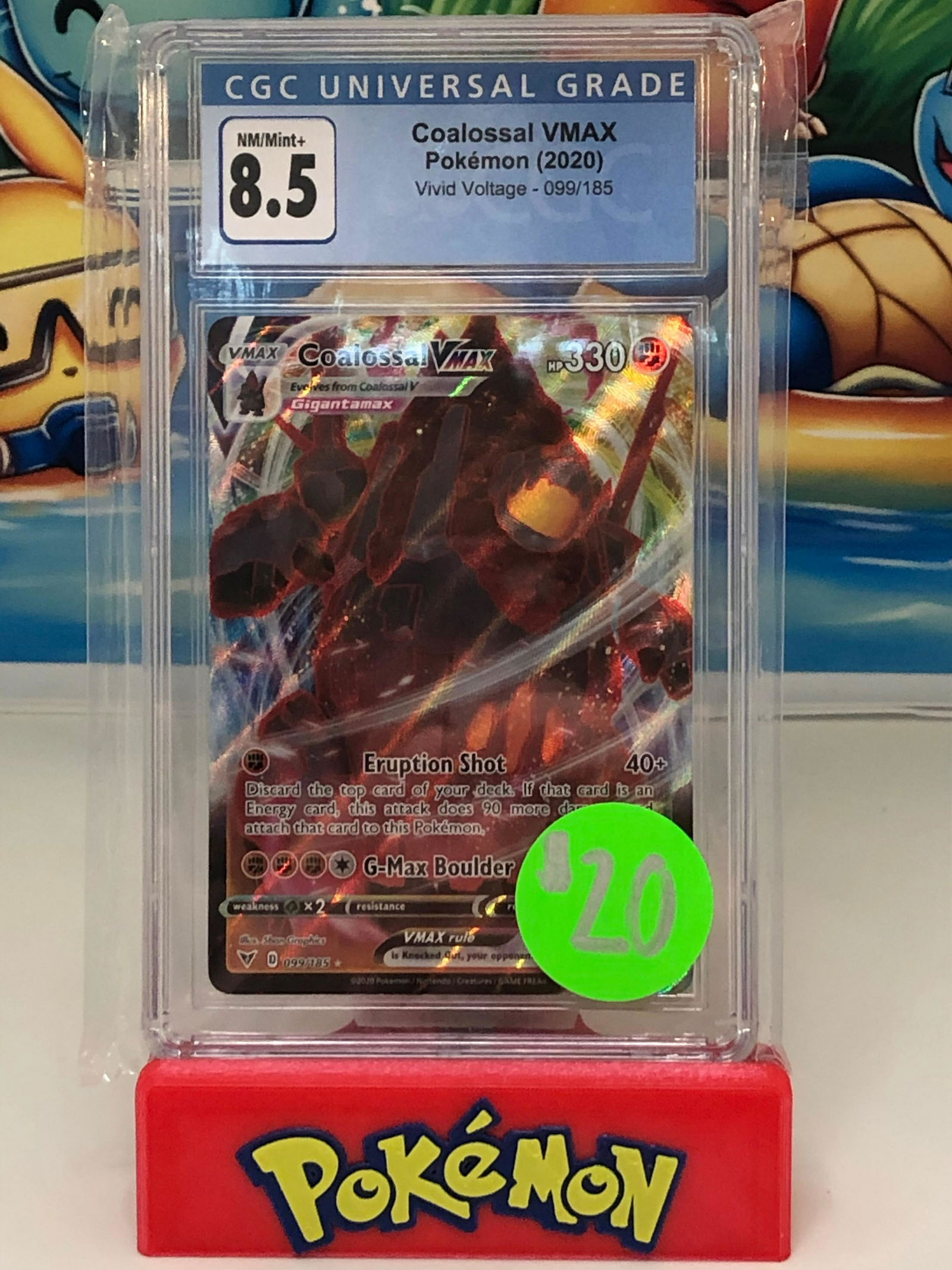 pokemon coalossal vmax cgc 8.5 (1 of 1)