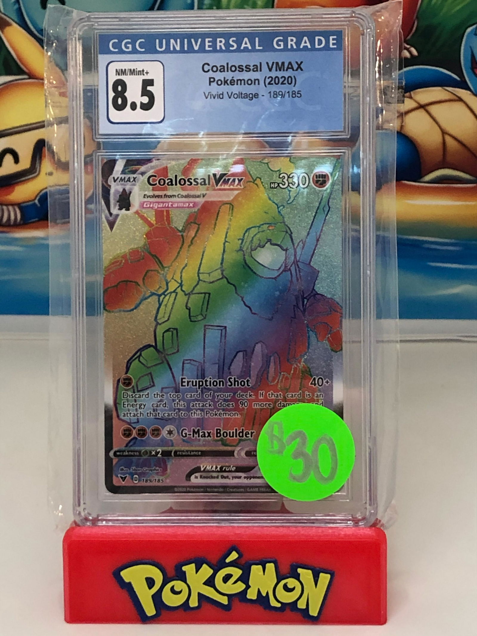 pokemon coalossal vmax cgc 8.5 (1 of 1)
