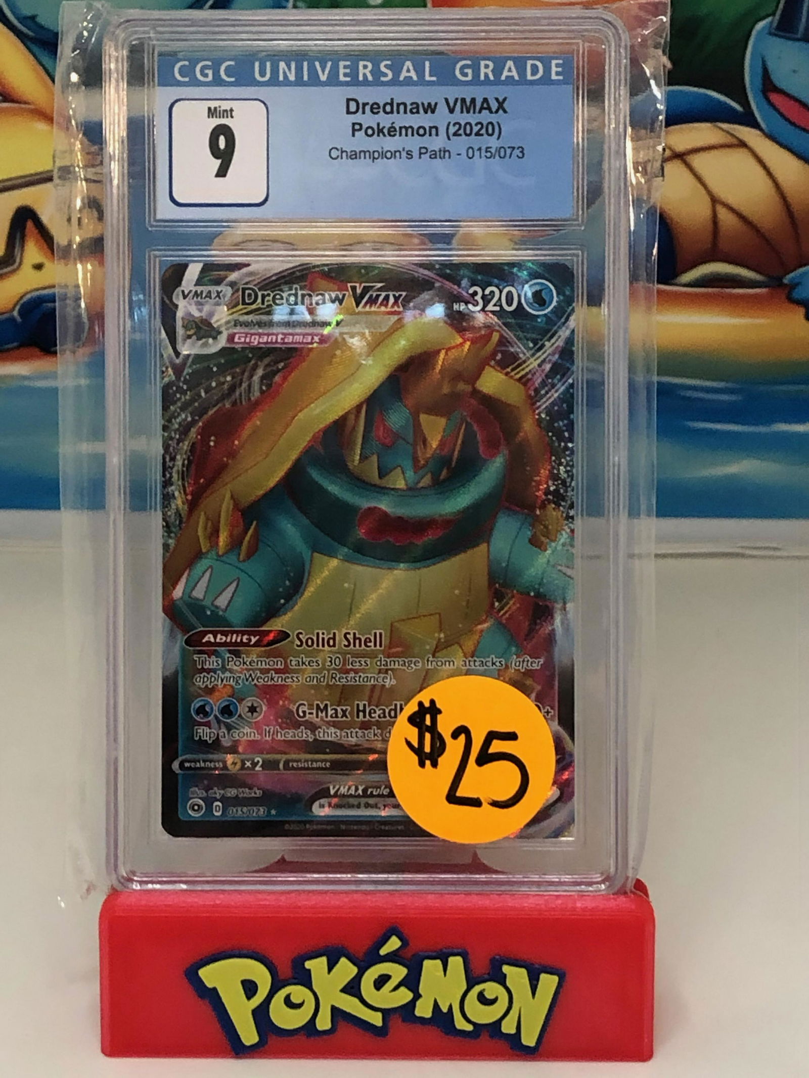 pokemon holo drednaw vmax cgc 9 (1 of 1)