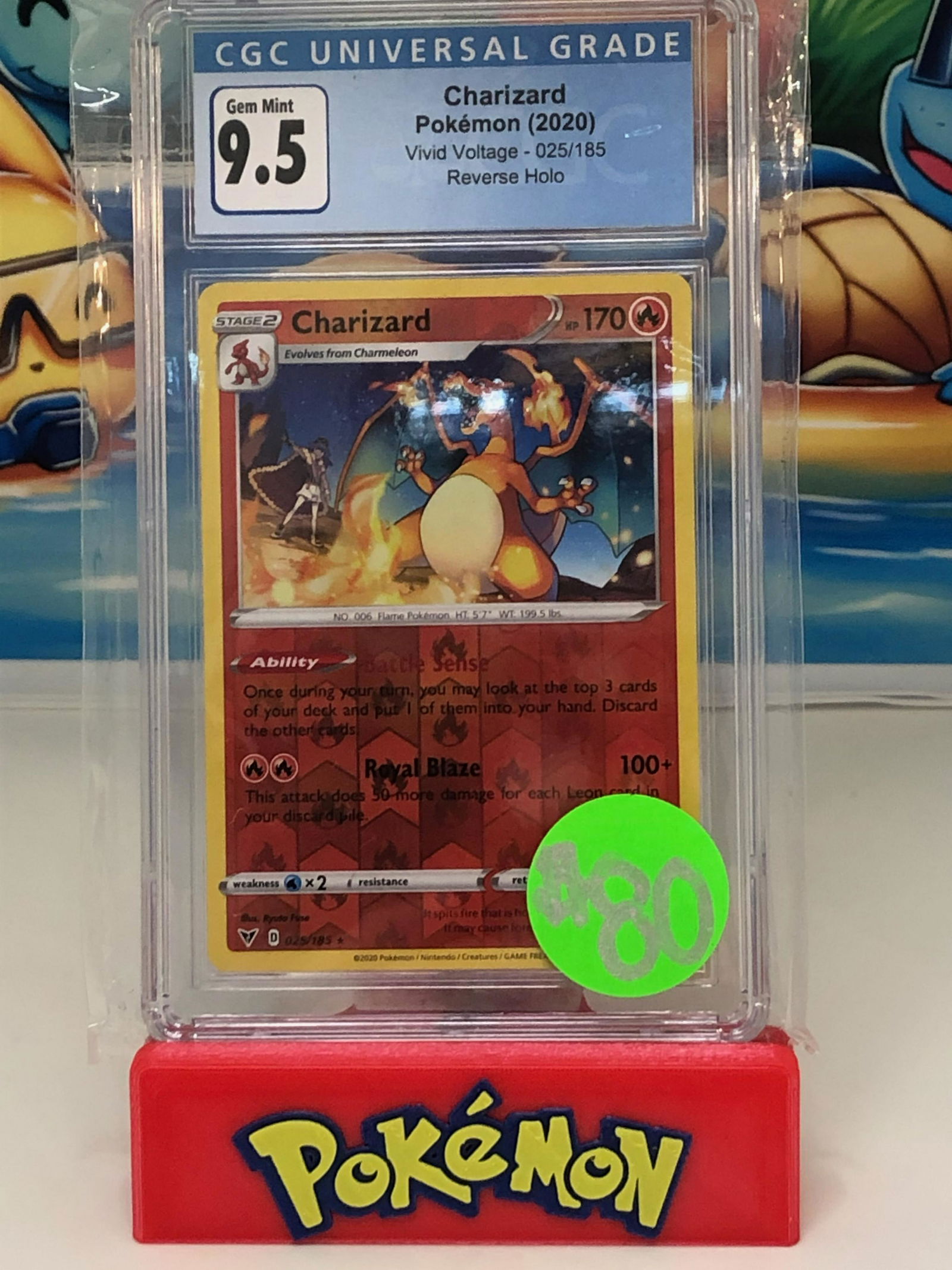 pokemon charizard cgc 9.5 (1 of 1)