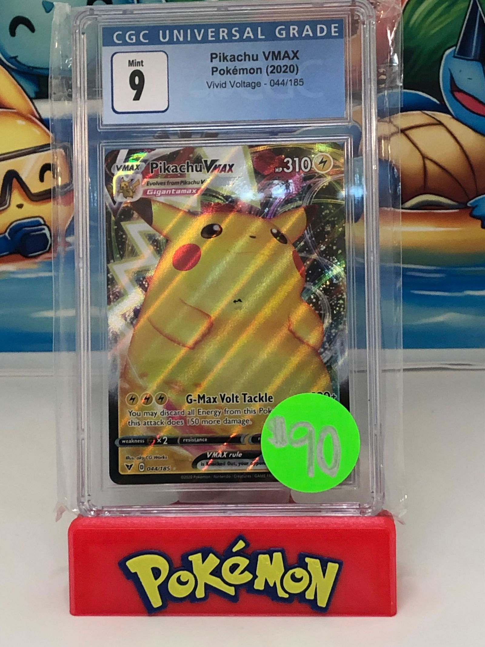 pokemon holo pikachu vmax cgc 9 (1 of 1)