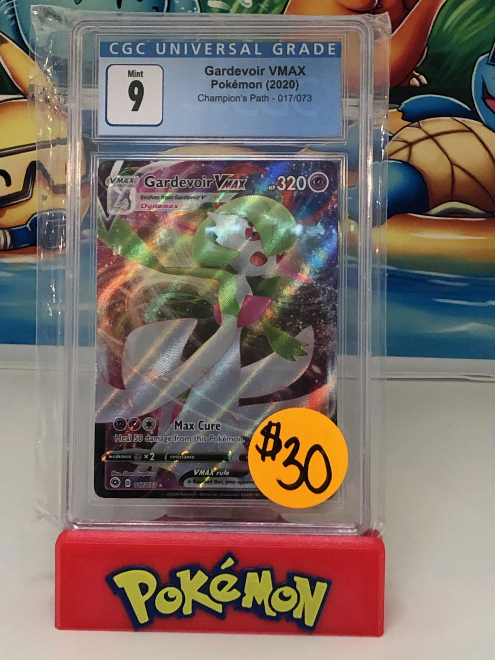 pokemon holo gardevoir vmax cgc 9 (1 of 1)