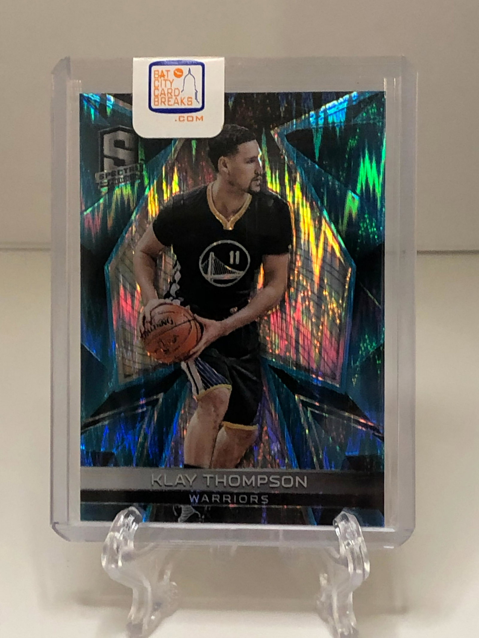 specrta holo klay thompson basketball card (1 of 1)