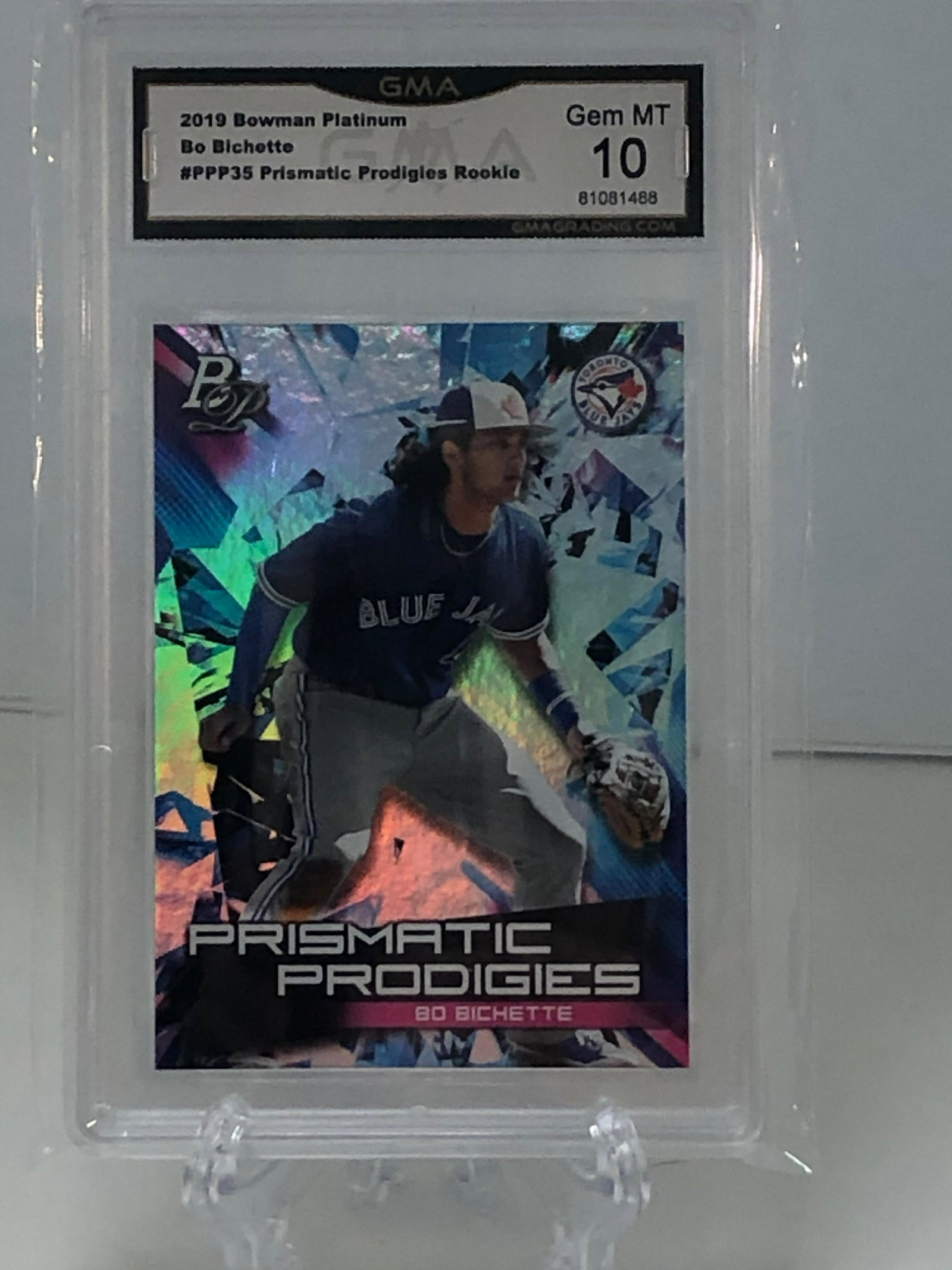bowman platinum holo bo bichette: sports trading card