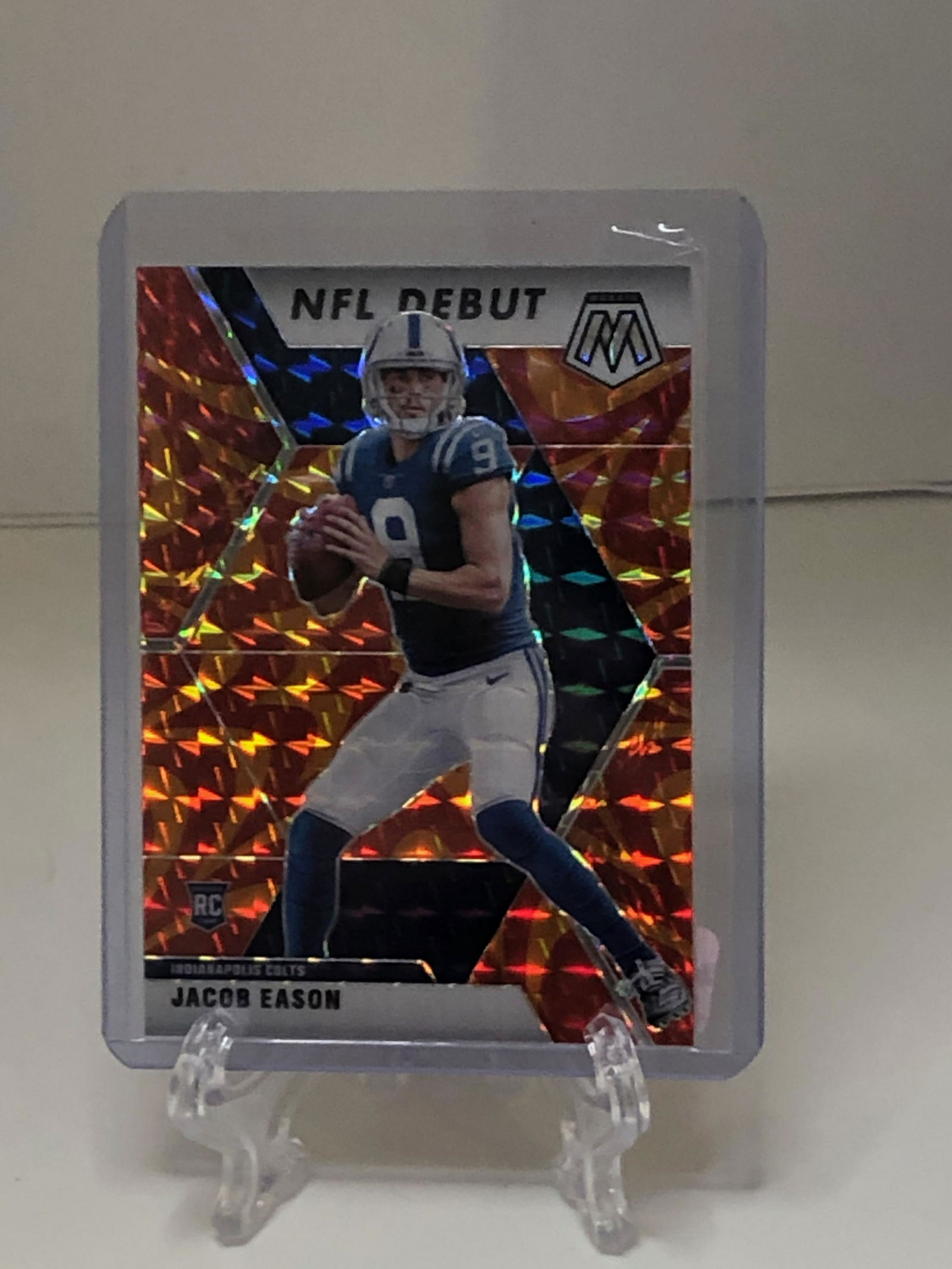 mosaic holo rc jacob eason football card (1 of 1)