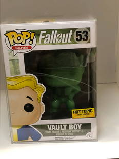 fallout funko pop vault boy 53 hot topic exclusive: funko pop