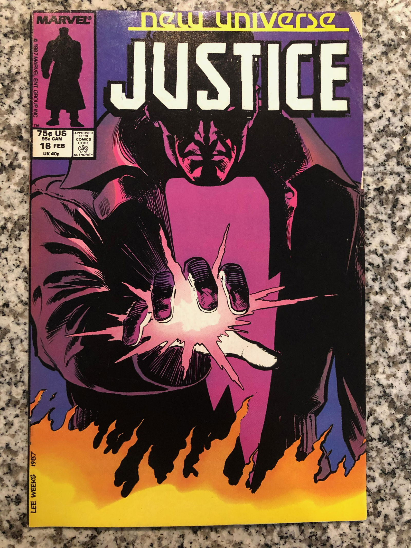 marvel new universe justice comic book (1 of 1)