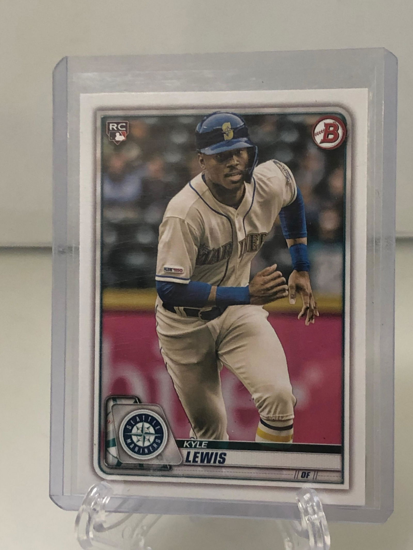 bowmans best rc kyle lewis baseball card (1 of 1)