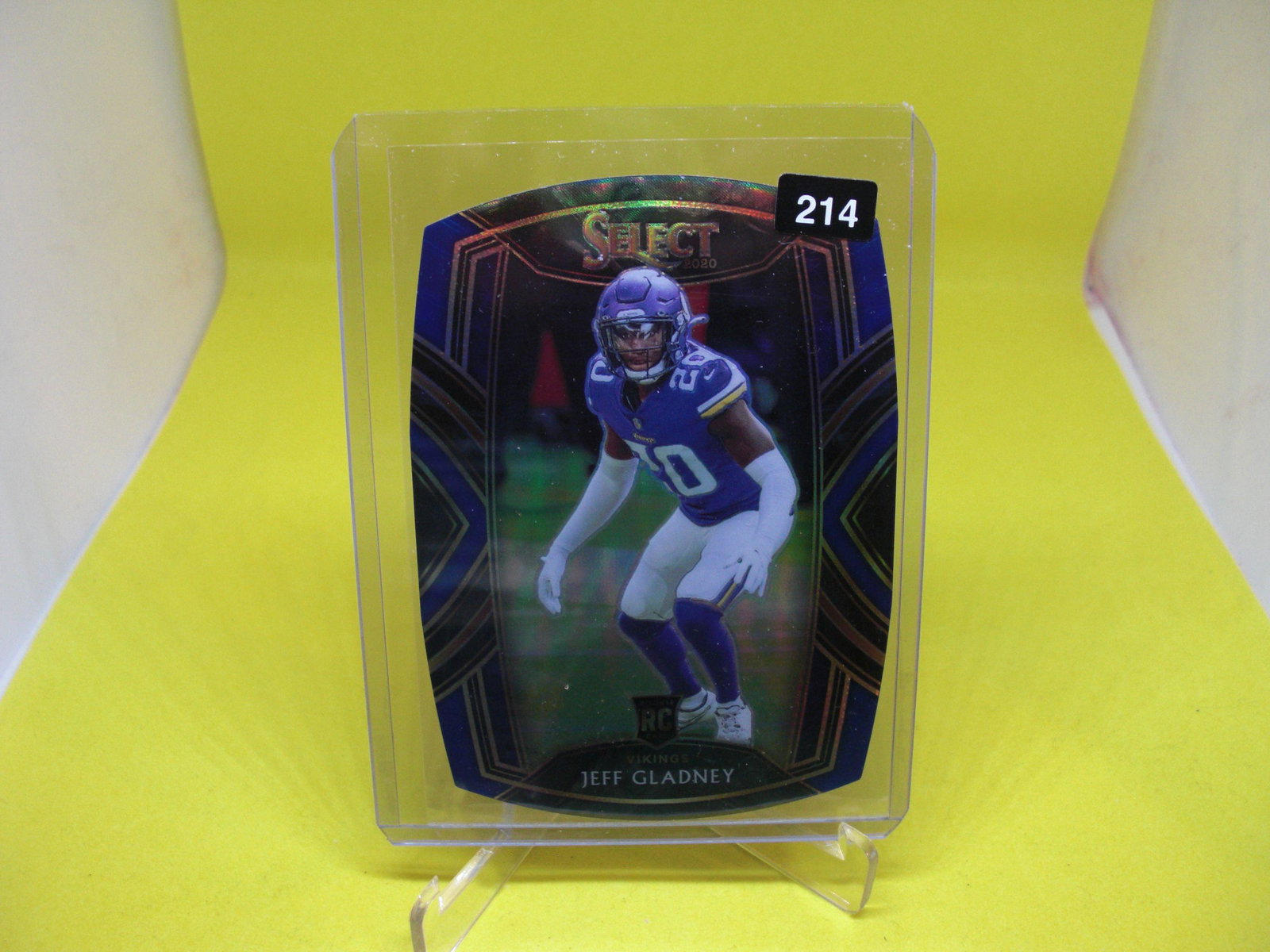 jeff gladney rookie select: in top loader