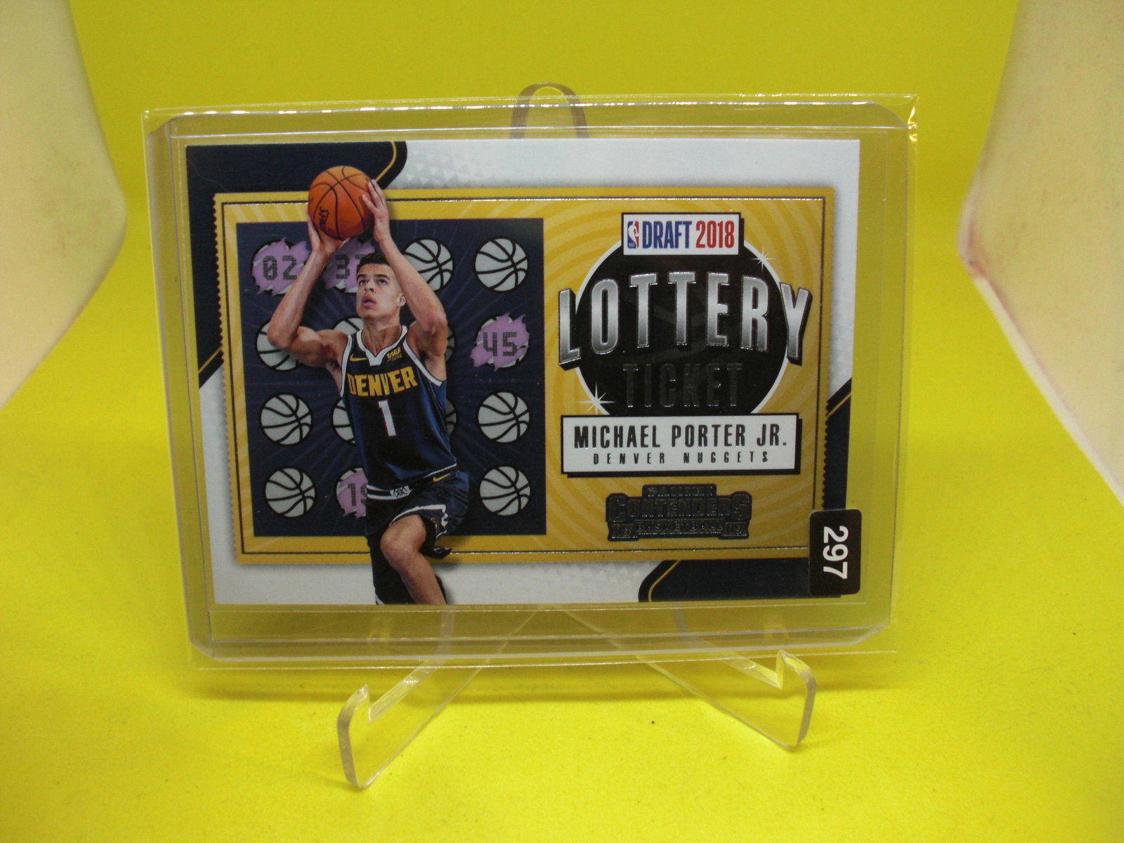 michael porter jr lottery ticket: in top loader