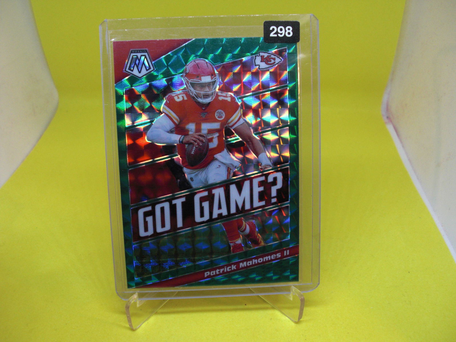 patrick mahomes green got game mosaic (1 of 1)